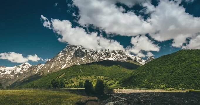 Snow-Capped Mountain Landscape