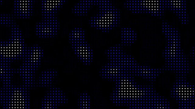 Abstract dark organic pattern with blue and grey glowing elements in subtle motion