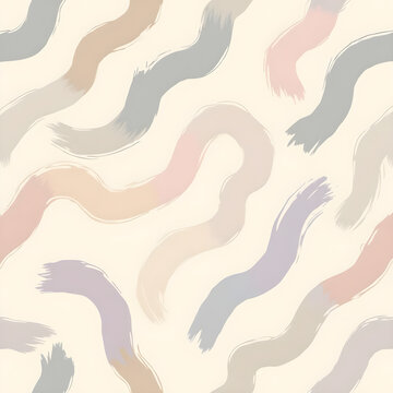 Abstract Brushstroke Pattern Beige Background