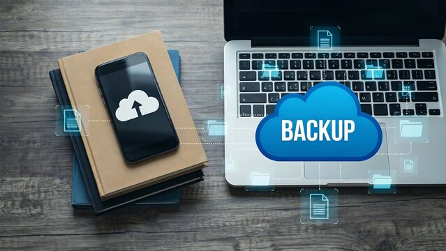 Cloud data backup and storage solution for digital information safety