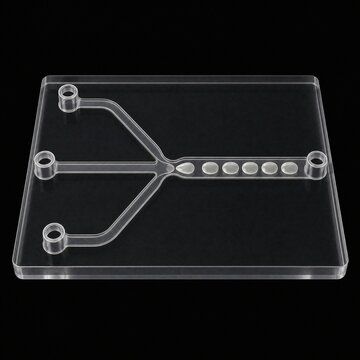 Microfluidic Droplet Generator Chip Lab on a Chip Device