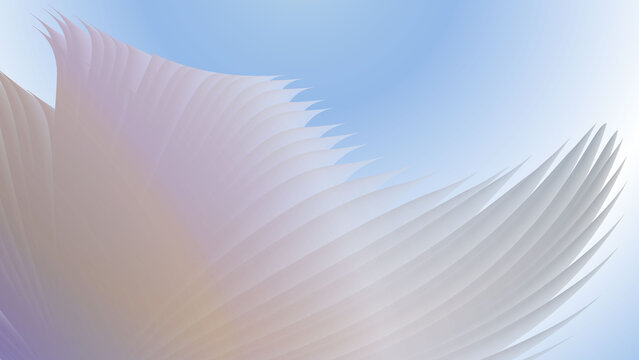 abstract creative Architectural technology communication background. white sky blue sunbeam
color with transparent effect illustration.