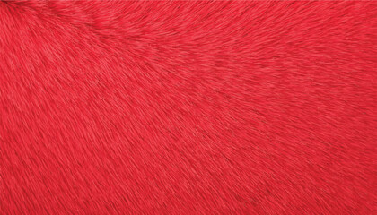 Soft bright red fur texture background for fashion and design. Christmas, festive, and modern design backdrops. © Bediha Duru Öksüz
