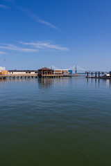 Fototapeta premium A gorgeous landscape along the waterfront in Charleston South Carolina USA