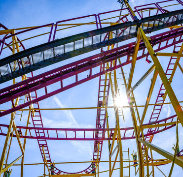 typical tracks of a rollercoaster