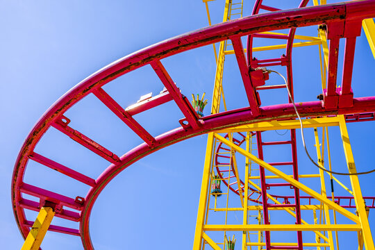 typical tracks of a rollercoaster
