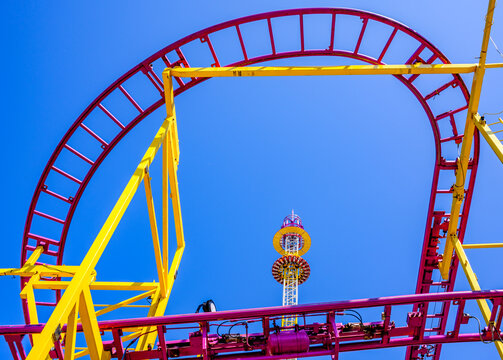 typical tracks of a rollercoaster