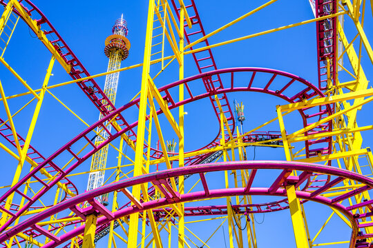 typical tracks of a rollercoaster