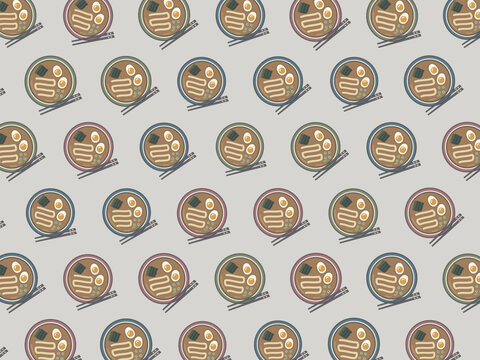Noodle Soup Pattern For Restaurant Menu Design