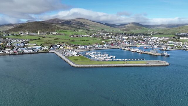 Aerial view of Dingle Harbour 3 , County Kerry, Ireland