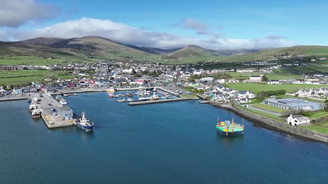 Aerial view of Dingle Harbour 1 , County Kerry, Ireland