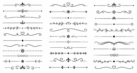Ornamental Text Divider and Vintage Border Collection © alinalm