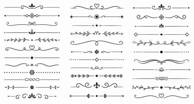 Ornamental Text Divider and Vintage Border Collection