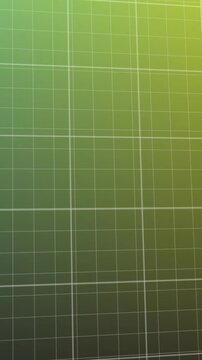 Animation of falling graphs over grid pattern against gradient background