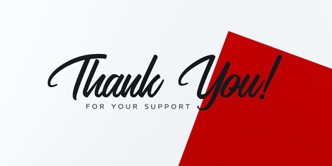 thank you for your support banner 3d render © GM Queen