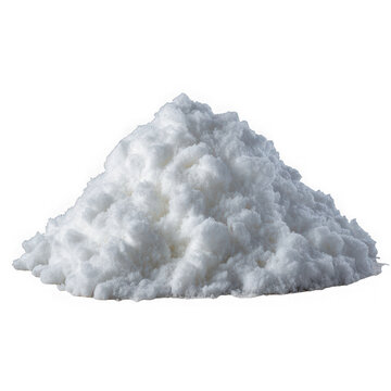 Pile of fluffy white powder substance