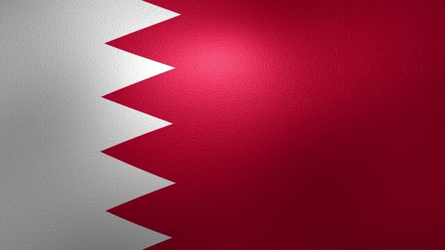 Bahrain flag waving in slow motion