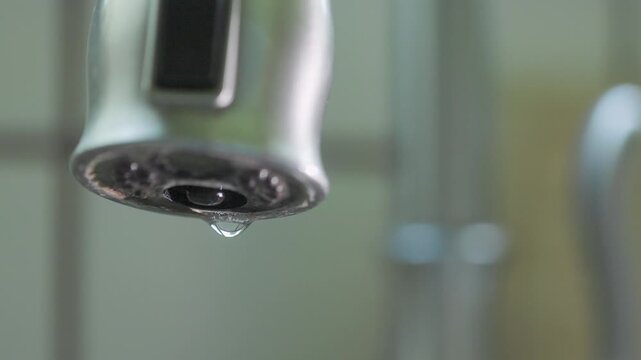 leaking faucet wasting water
