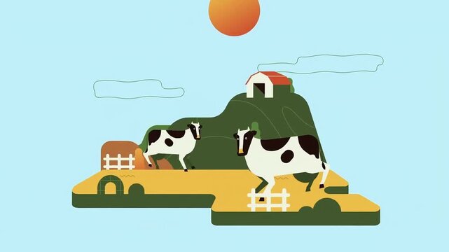farm animals vector illustration