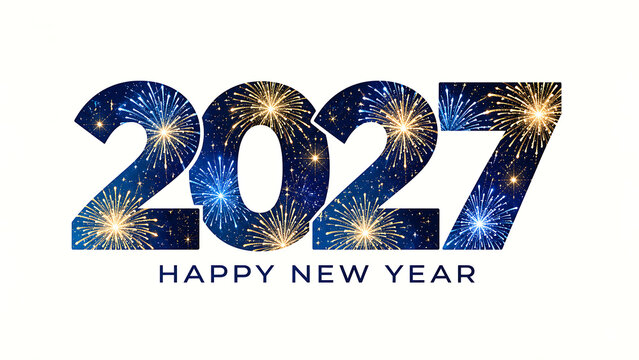 2027 futuristic digital celebration design , Happy New Year 2027, New Year 2027, Happy New Year, New Year, 2027 Typography, 2027