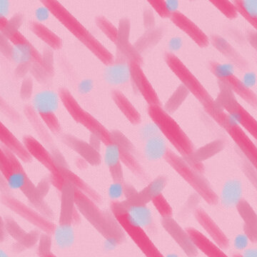 Abstract Pink and Blue Brush Stroke Seamless Background