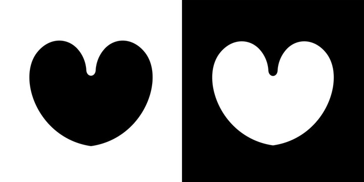 Heart icon. A symbol of love or sympathy. An attribute of lovers, a like of approval. Raster.
