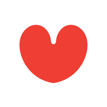 Heart icon. A symbol of love or sympathy. An attribute of lovers, a like of approval. Raster.