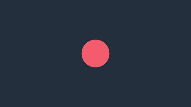Minimalist loading animation with pulsing pink circles on dark 4k background, for ui