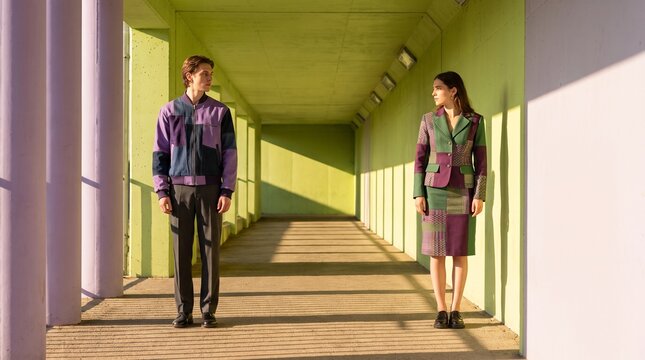 Two creatives meet in circular street fashion