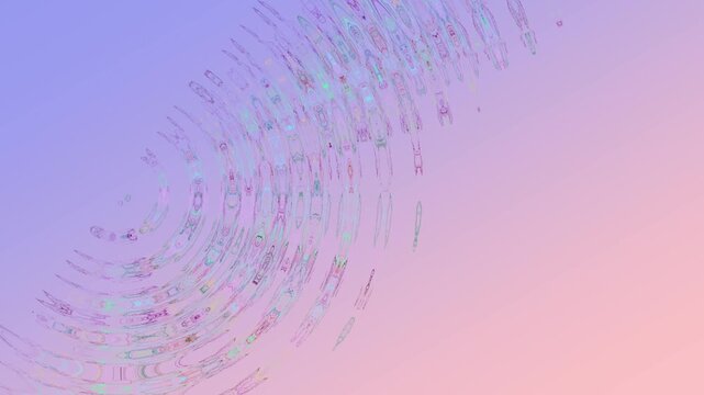 Colorful Abstract Particle Wave Animation