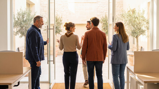 Team Members and a Manager Wrap Up a Flexible Workday With Confidence