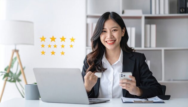Business customer satisfaction concept, happy client and professional service
