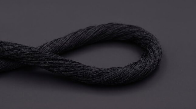 Carbon nanotube yarn loop, advanced nanotechnology material for industrial engineering.