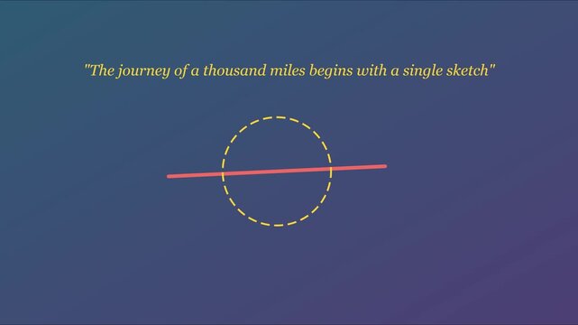 Motivational quote the journey of a thousand miles begins with a single animated typography animation 4k background