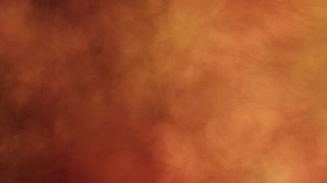 Fiery Pits Smokey Halloween Background 4K Loop features slow billowing smoke with flickering red and orange lights in a loop.