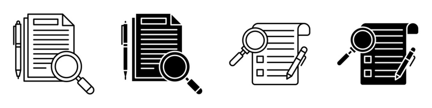Defining icon flat outline in black