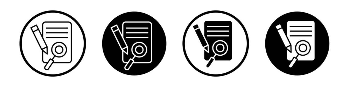 Defining icon flat outline in black