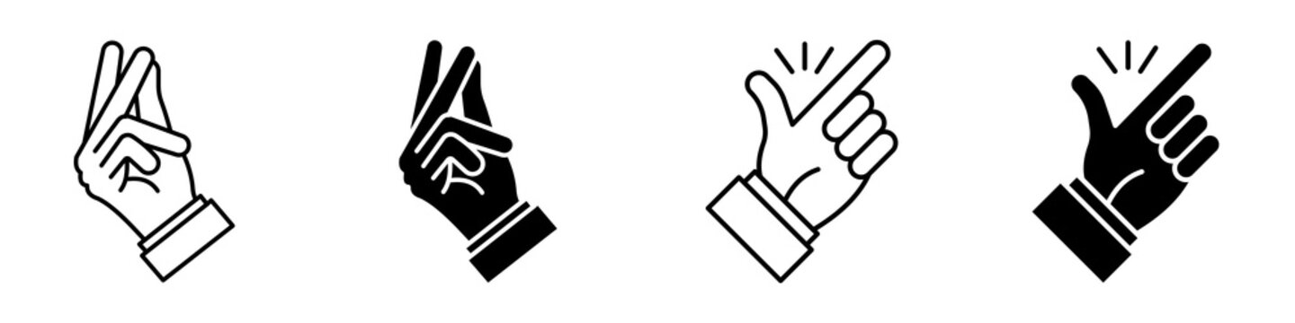 Easy icon flat outline in black