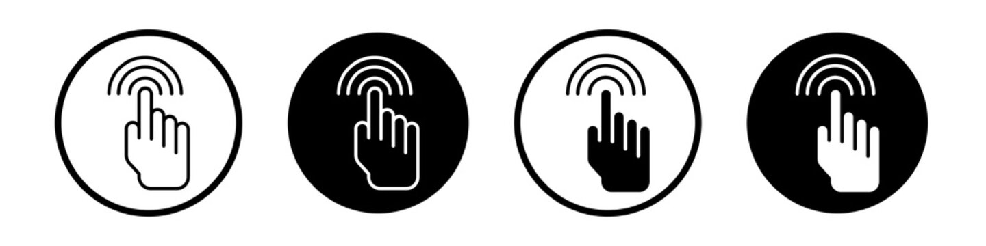 Easy to use icon flat outline in black