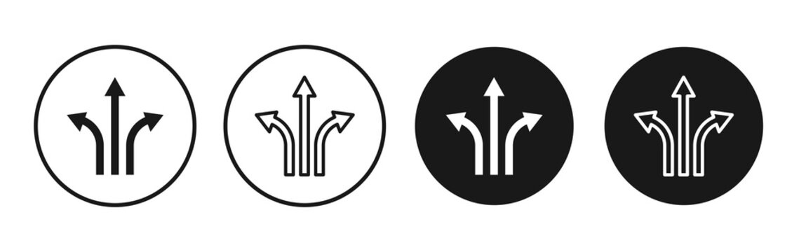 Flexibility icon flat outline in black