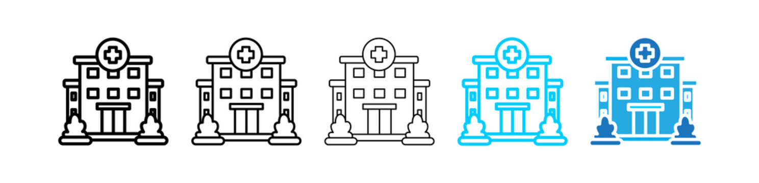 Hospital Building defferent icon