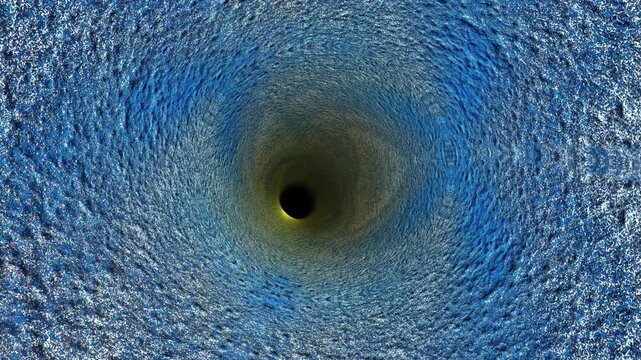 Abstract blue textured tunnel animation background