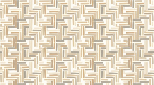 Elegant cream and beige geometric woven pattern with interlocking rectangular motifs creating a refined neutral background for textiles, wallpaper and decor