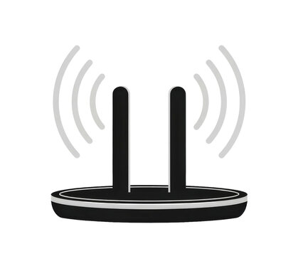 Wireless Router Signal Icon Symbol Vector Illustration Cutout PNG