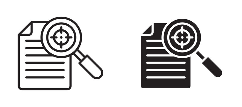 Defining icon flat outline in black