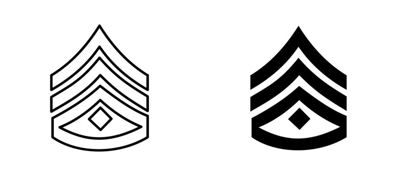 Chevrons icon flat outline in black