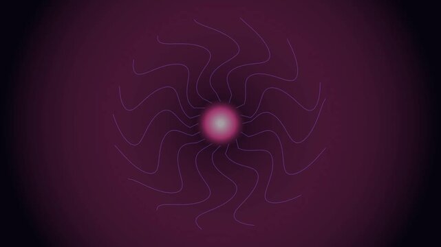 Neon Magenta Bioluminescent Organic Cell Motion Loop 109