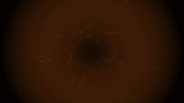 Solar Crimson Neural Data Plexus Motion Loop 153