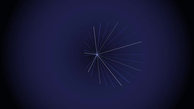 Deep Cobalt Prismatic Optical Caustics Motion Loop 170