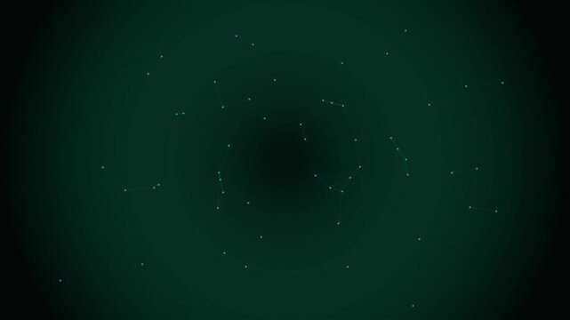 Emerald Aurora Neural Data Plexus Motion Loop 193